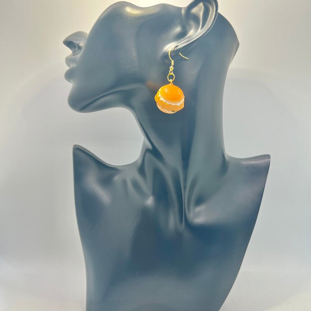 Chicken Sandwich Earrings - KFC Earrings - Food Earrings - Fried Chicken Earring - Picture 8 of 10